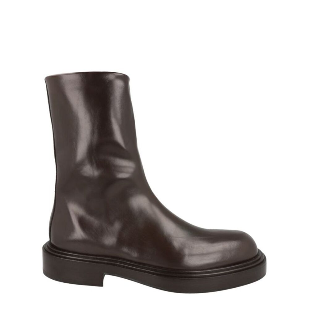 Ferragamo Formia Ankle Boots - Wide Width Brown Mens